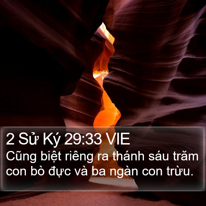 2 Sử Ký 29:33 VIE Bible Study