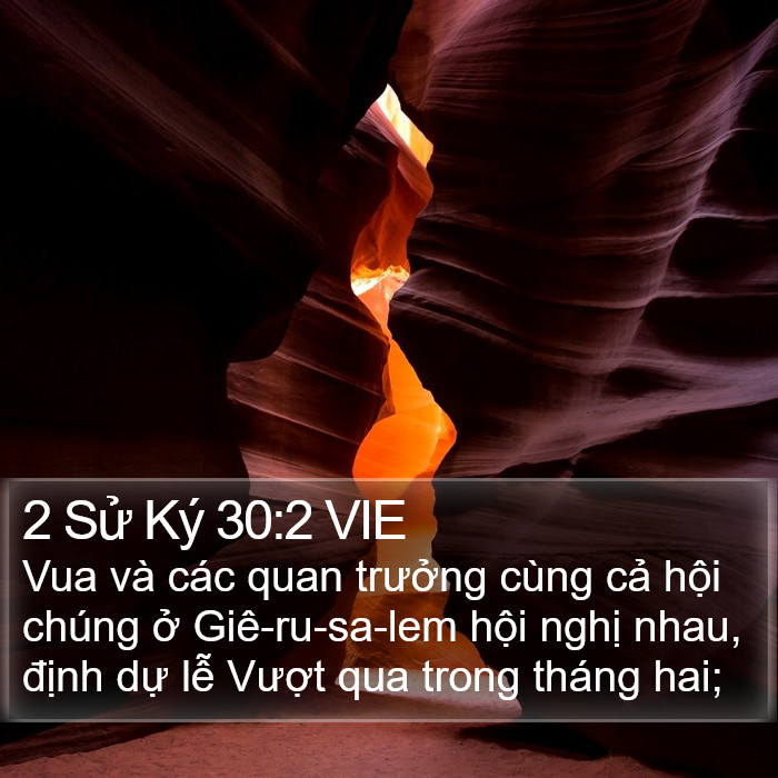 2 Sử Ký 30:2 VIE Bible Study