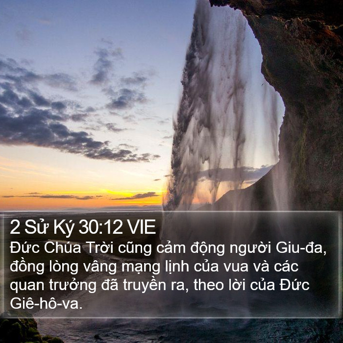 2 Sử Ký 30:12 VIE Bible Study