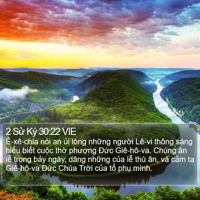 2 Sử Ký 30:22 VIE Bible Study