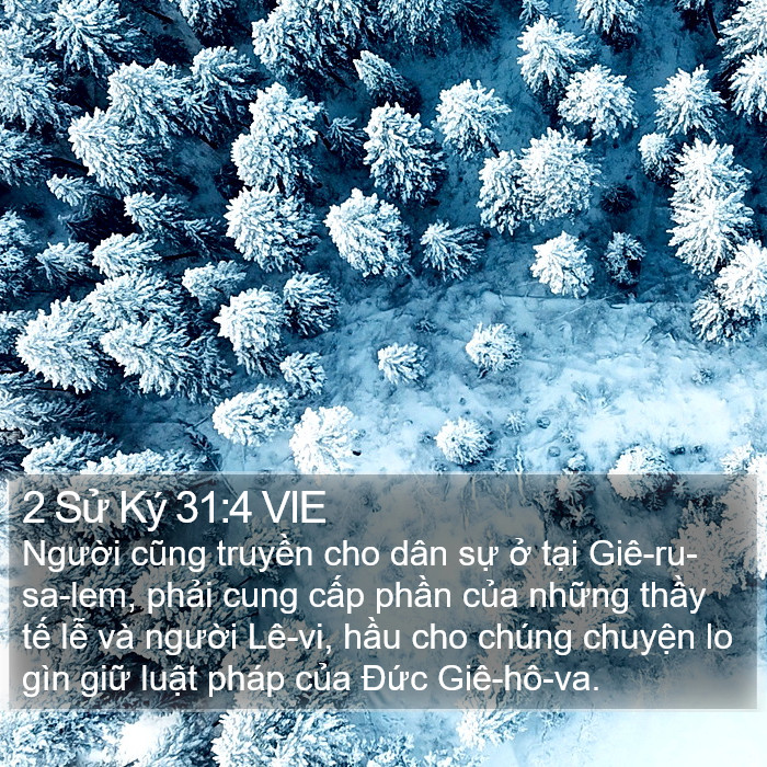 2 Sử Ký 31:4 VIE Bible Study