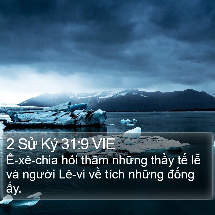 2 Sử Ký 31:9 VIE Bible Study