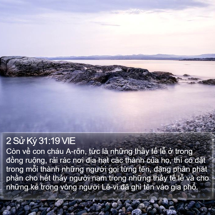 2 Sử Ký 31:19 VIE Bible Study