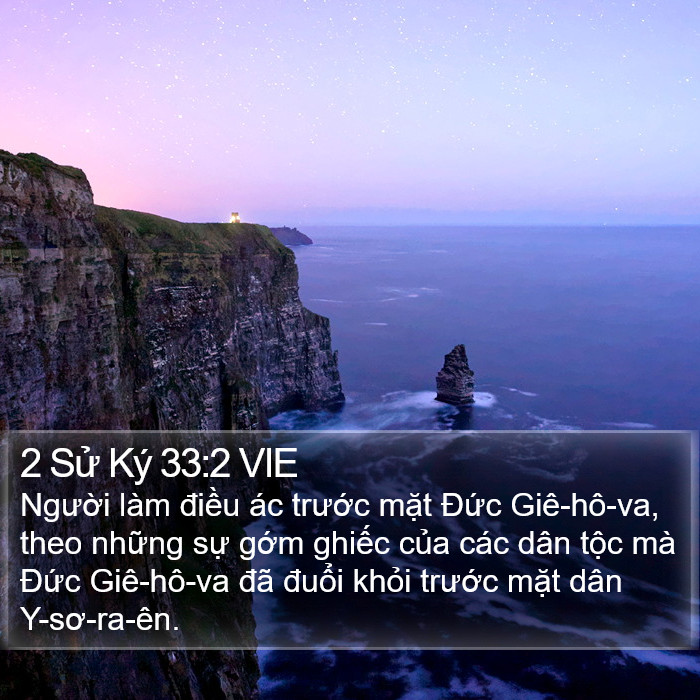 2 Sử Ký 33:2 VIE Bible Study