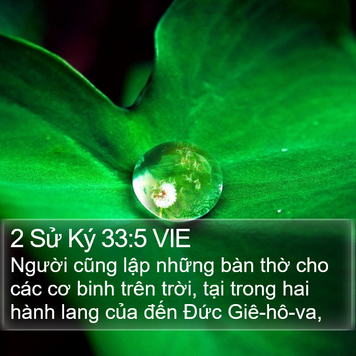 2 Sử Ký 33:5 VIE Bible Study