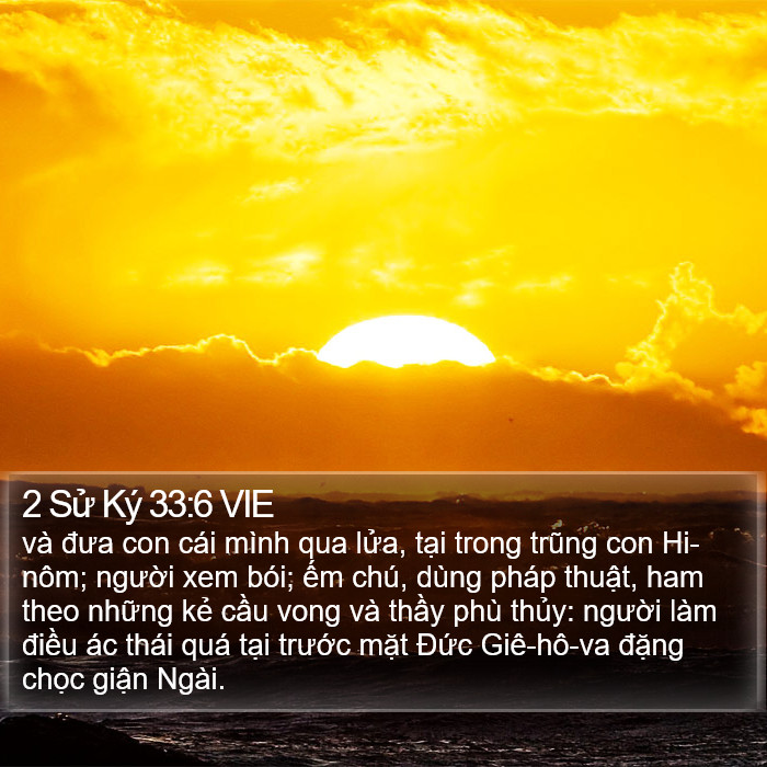 2 Sử Ký 33:6 VIE Bible Study