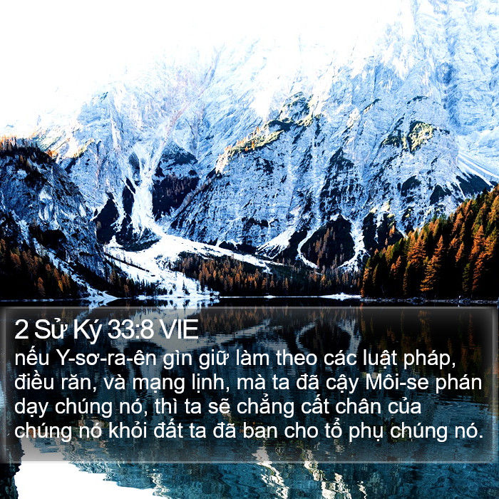 2 Sử Ký 33:8 VIE Bible Study