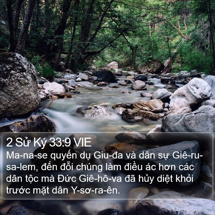 2 Sử Ký 33:9 VIE Bible Study