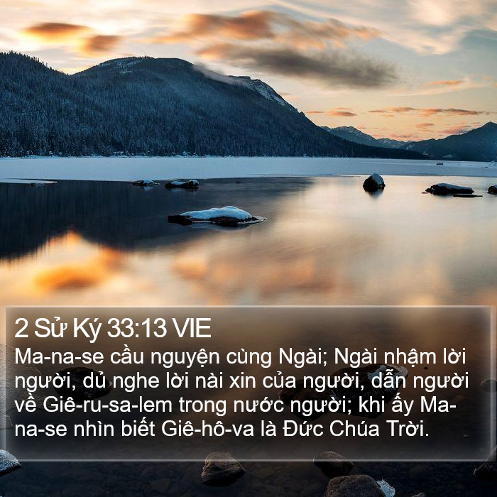 2 Sử Ký 33:13 VIE Bible Study