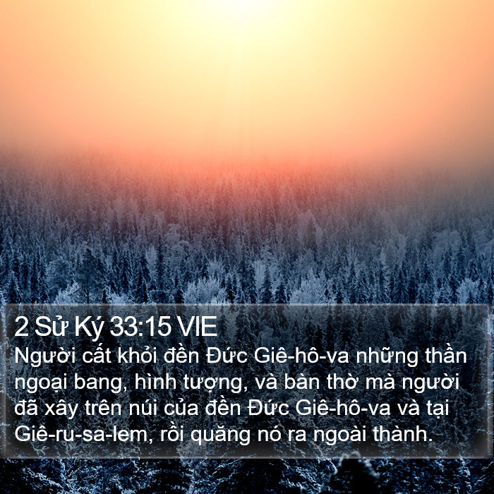 2 Sử Ký 33:15 VIE Bible Study