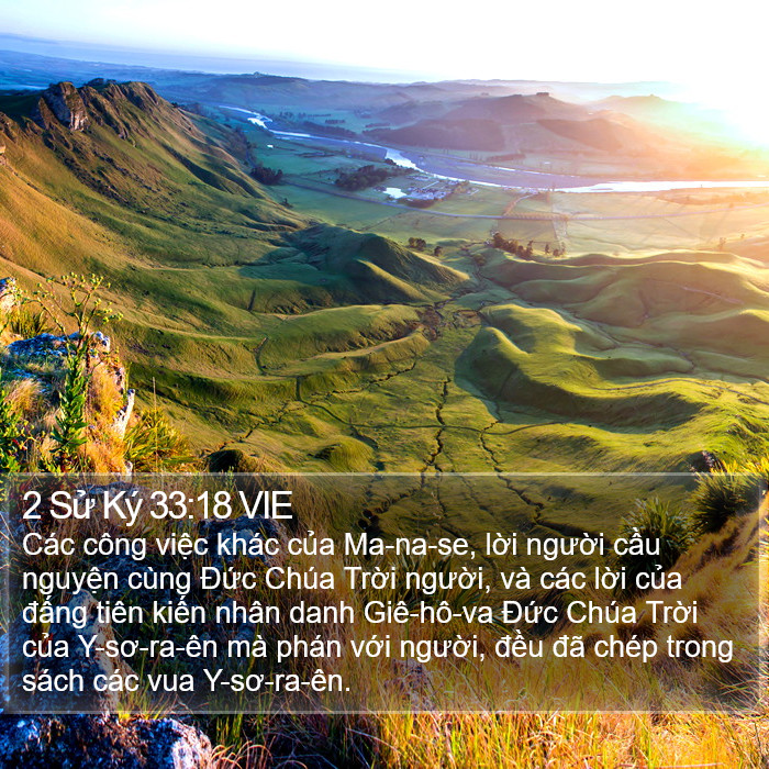 2 Sử Ký 33:18 VIE Bible Study