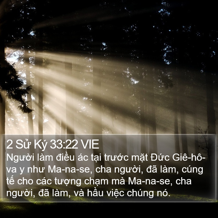 2 Sử Ký 33:22 VIE Bible Study