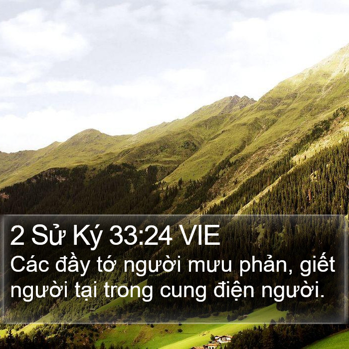 2 Sử Ký 33:24 VIE Bible Study