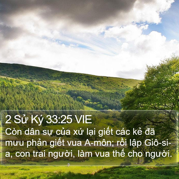 2 Sử Ký 33:25 VIE Bible Study