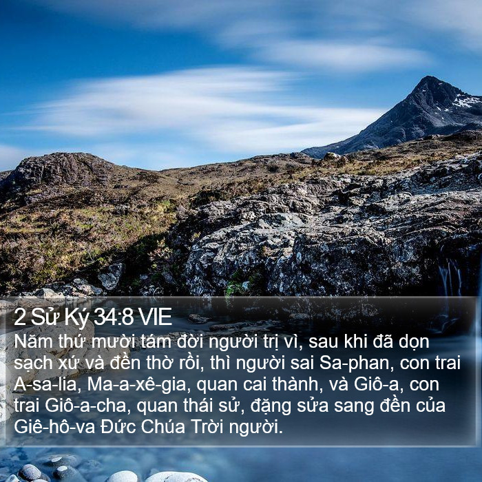 2 Sử Ký 34:8 VIE Bible Study