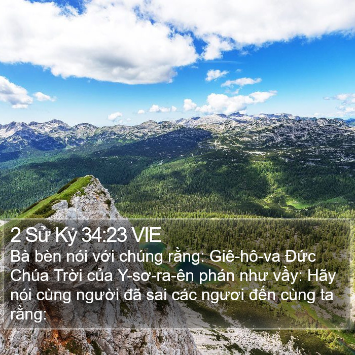 2 Sử Ký 34:23 VIE Bible Study