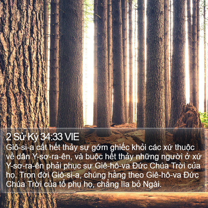 2 Sử Ký 34:33 VIE Bible Study