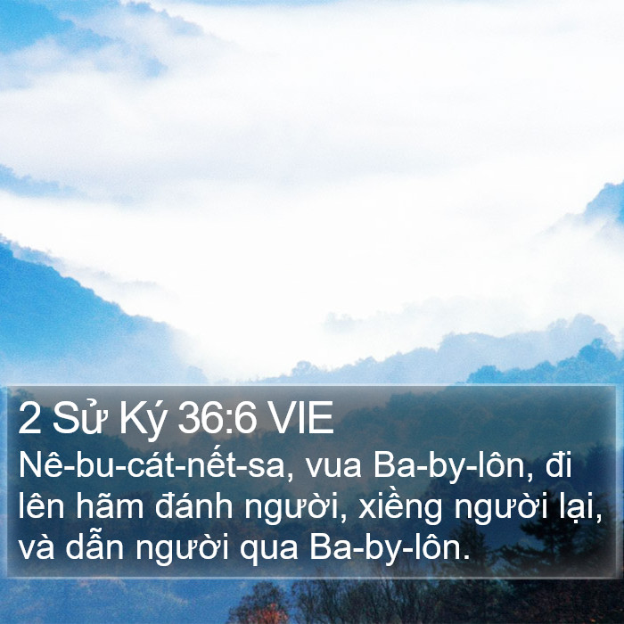 2 Sử Ký 36:6 VIE Bible Study