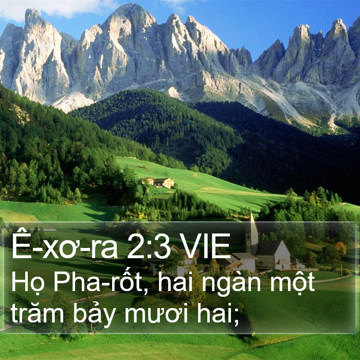 Ê-xơ-ra 2:3 VIE Bible Study