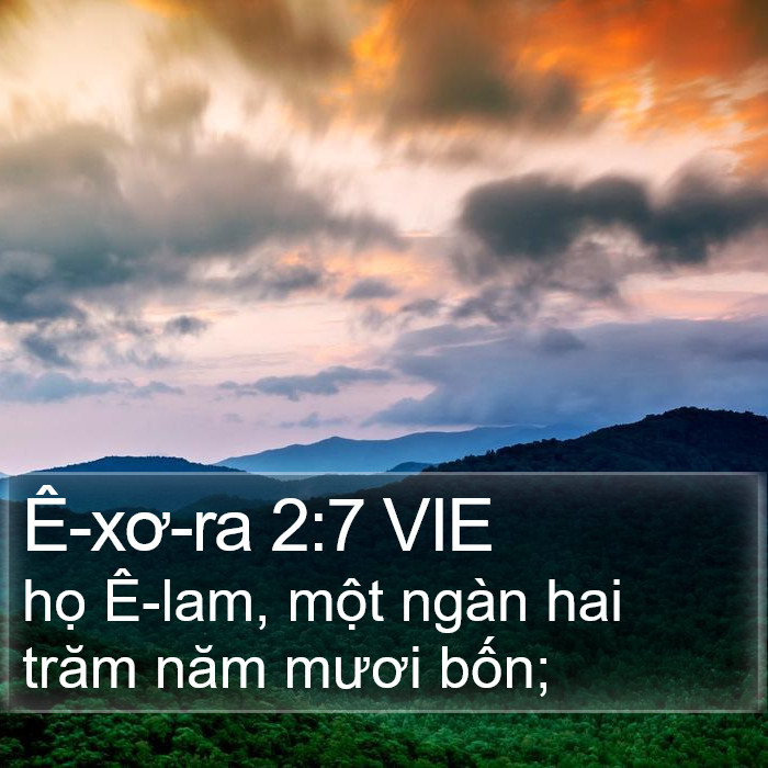 Ê-xơ-ra 2:7 VIE Bible Study