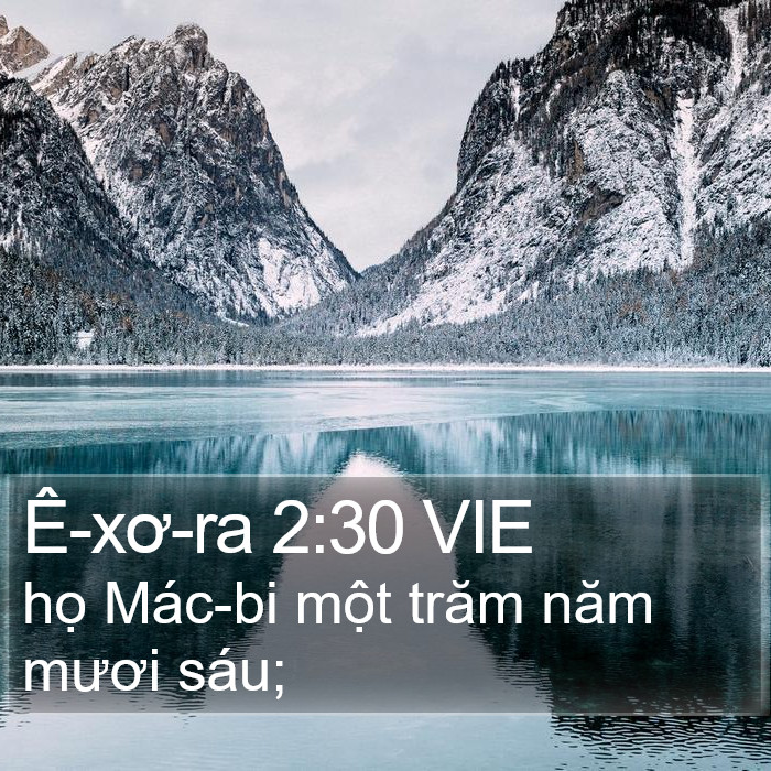 Ê-xơ-ra 2:30 VIE Bible Study
