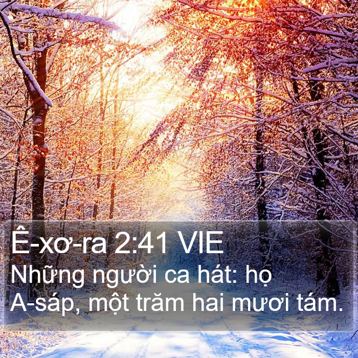 Ê-xơ-ra 2:41 VIE Bible Study