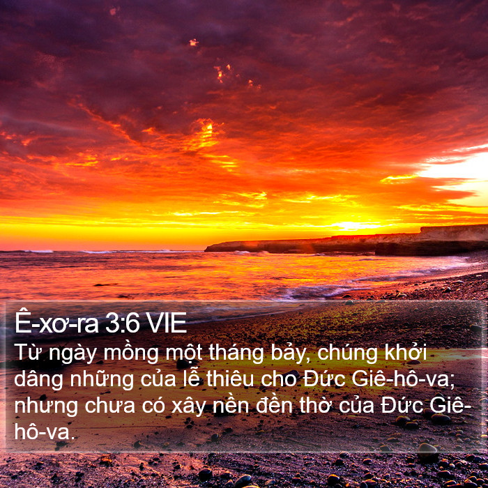 Ê-xơ-ra 3:6 VIE Bible Study