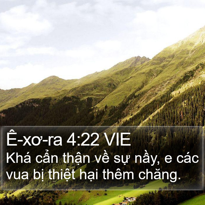 Ê-xơ-ra 4:22 VIE Bible Study