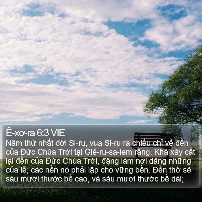 Ê-xơ-ra 6:3 VIE Bible Study