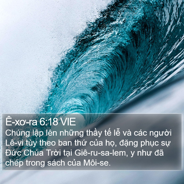 Ê-xơ-ra 6:18 VIE Bible Study