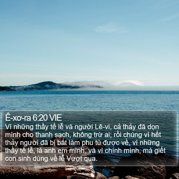 Ê-xơ-ra 6:20 VIE Bible Study