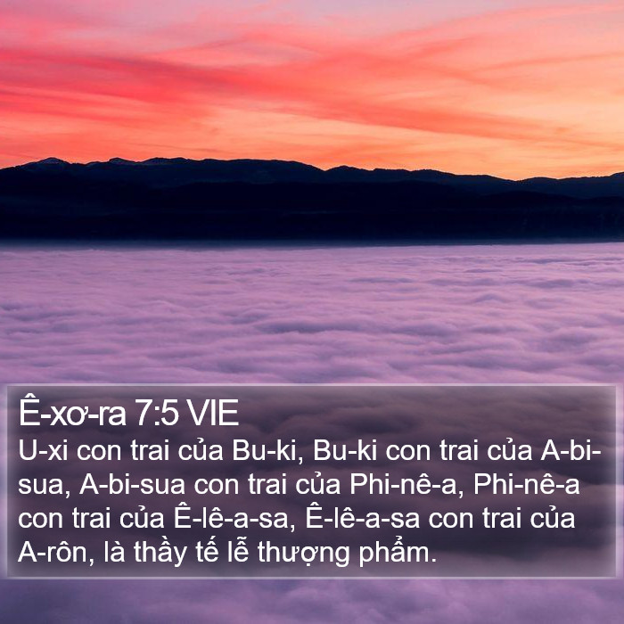 Ê-xơ-ra 7:5 VIE Bible Study