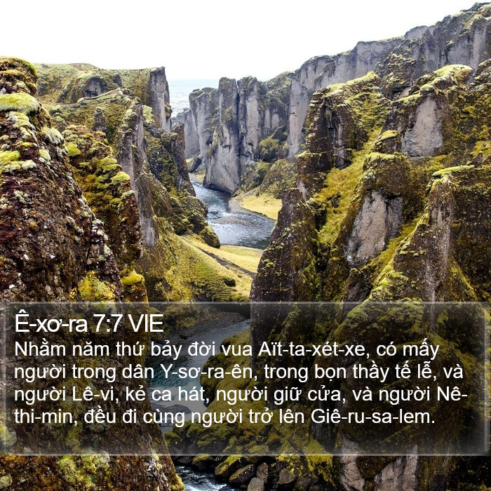 Ê-xơ-ra 7:7 VIE Bible Study