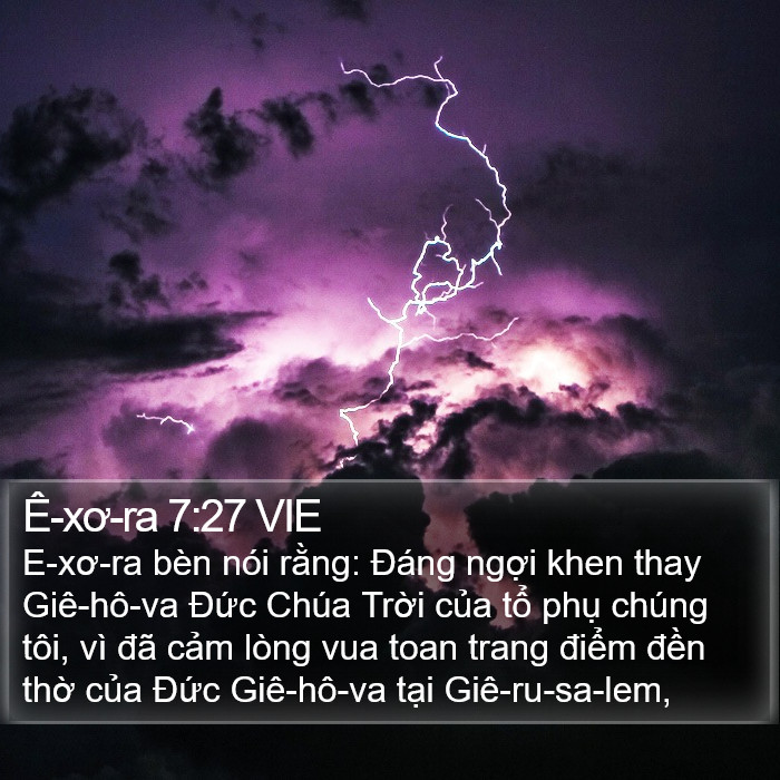 Ê-xơ-ra 7:27 VIE Bible Study