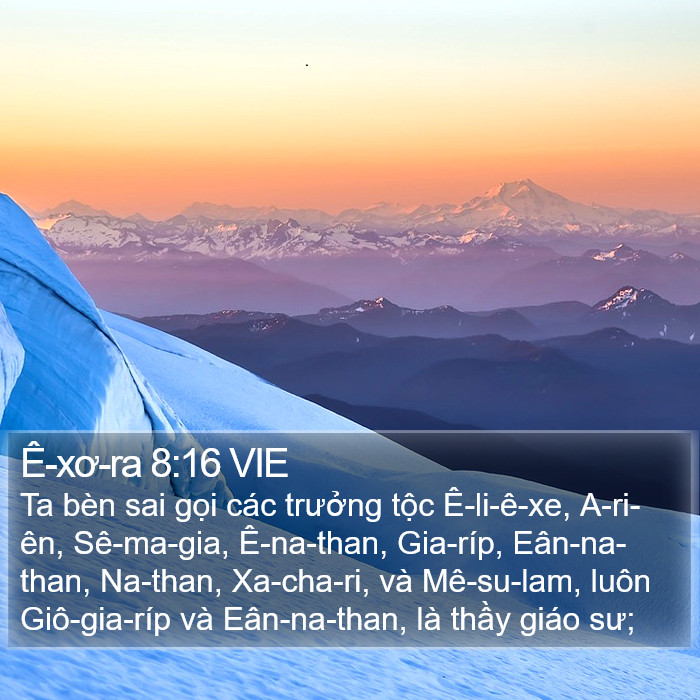 Ê-xơ-ra 8:16 VIE Bible Study