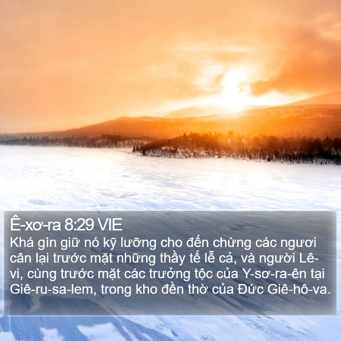 Ê-xơ-ra 8:29 VIE Bible Study