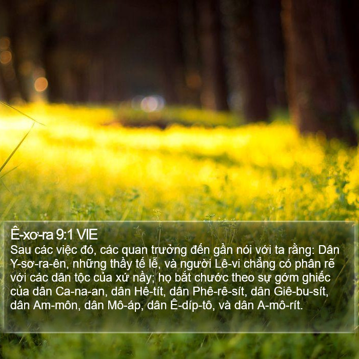 Ê-xơ-ra 9:1 VIE Bible Study