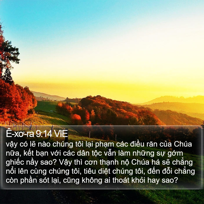 Ê-xơ-ra 9:14 VIE Bible Study