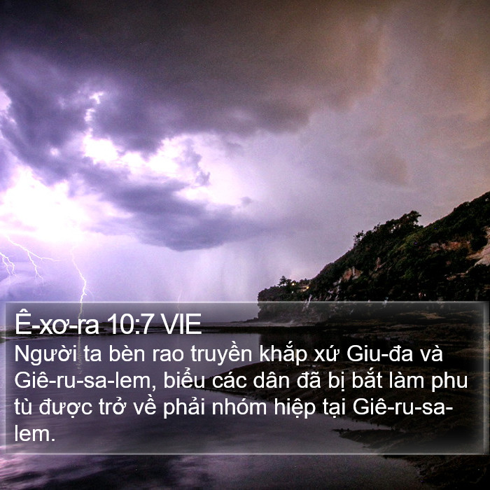 Ê-xơ-ra 10:7 VIE Bible Study