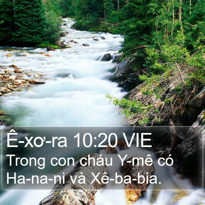Ê-xơ-ra 10:20 VIE Bible Study