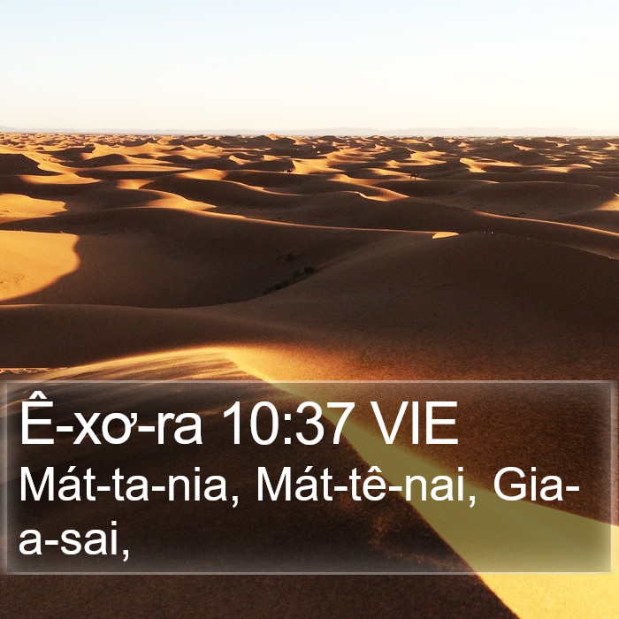 Ê-xơ-ra 10:37 VIE Bible Study