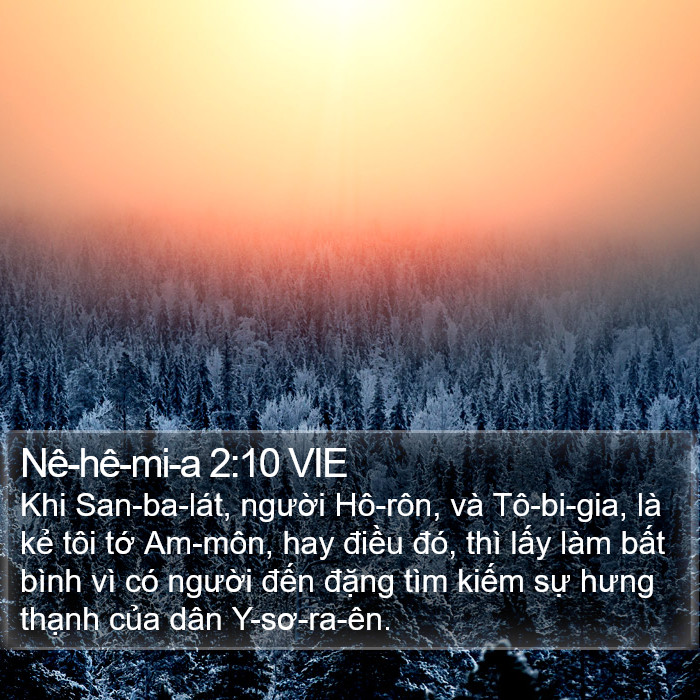 Nê-hê-mi-a 2:10 VIE Bible Study