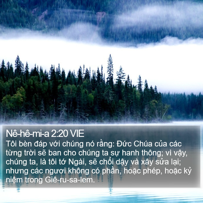 Nê-hê-mi-a 2:20 VIE Bible Study