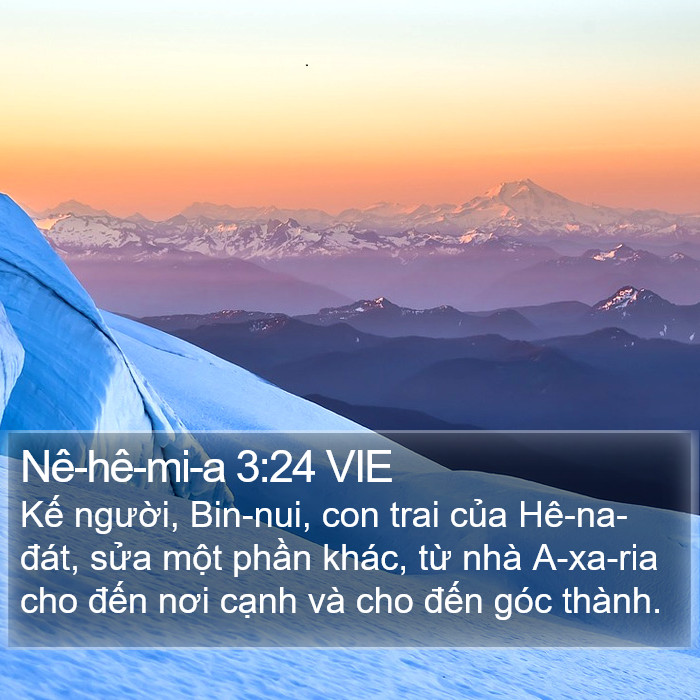 Nê-hê-mi-a 3:24 VIE Bible Study