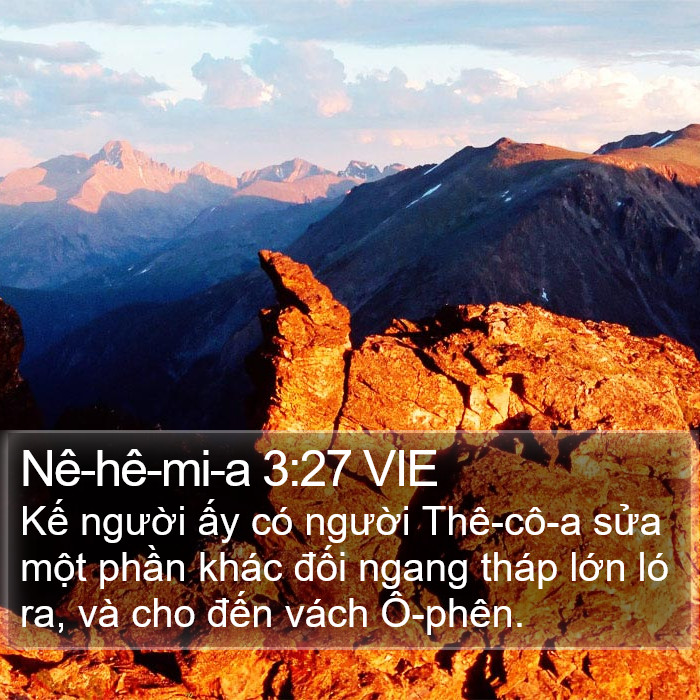 Nê-hê-mi-a 3:27 VIE Bible Study