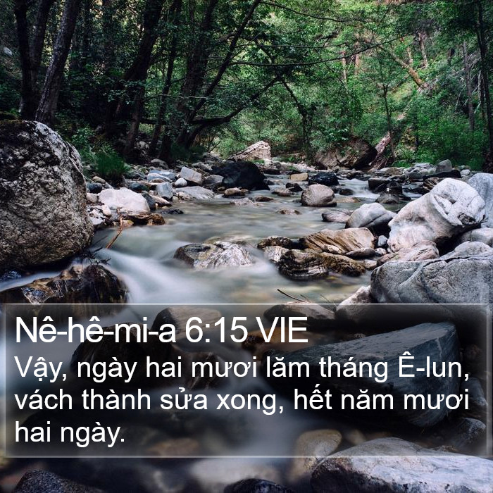 Nê-hê-mi-a 6:15 VIE Bible Study
