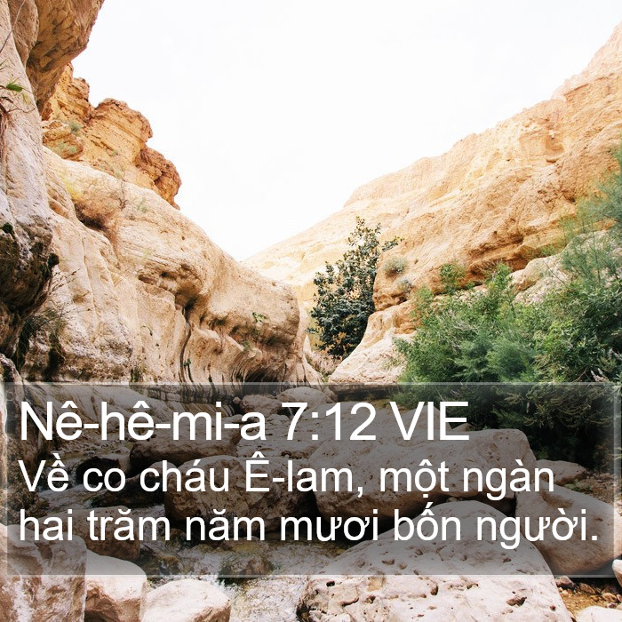 Nê-hê-mi-a 7:12 VIE Bible Study