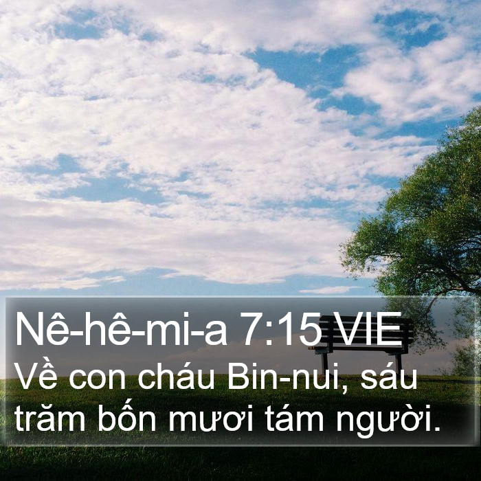 Nê-hê-mi-a 7:15 VIE Bible Study