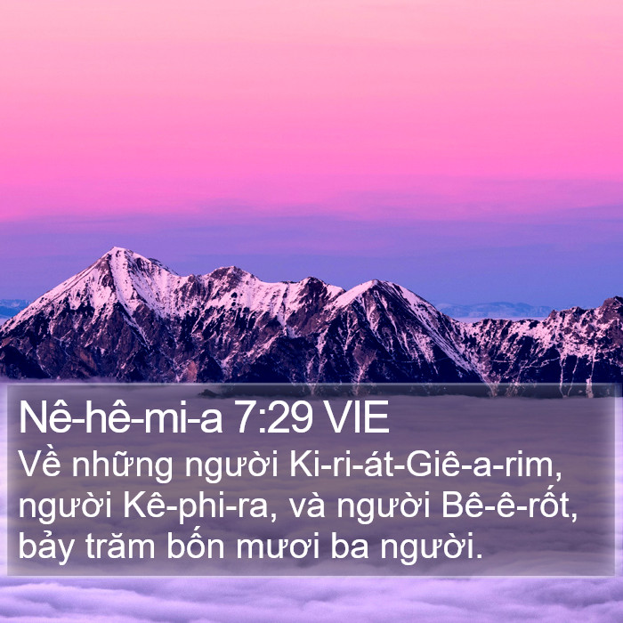 Nê-hê-mi-a 7:29 VIE Bible Study