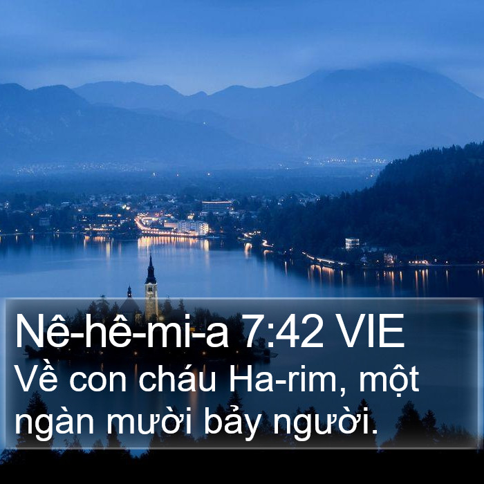 Nê-hê-mi-a 7:42 VIE Bible Study